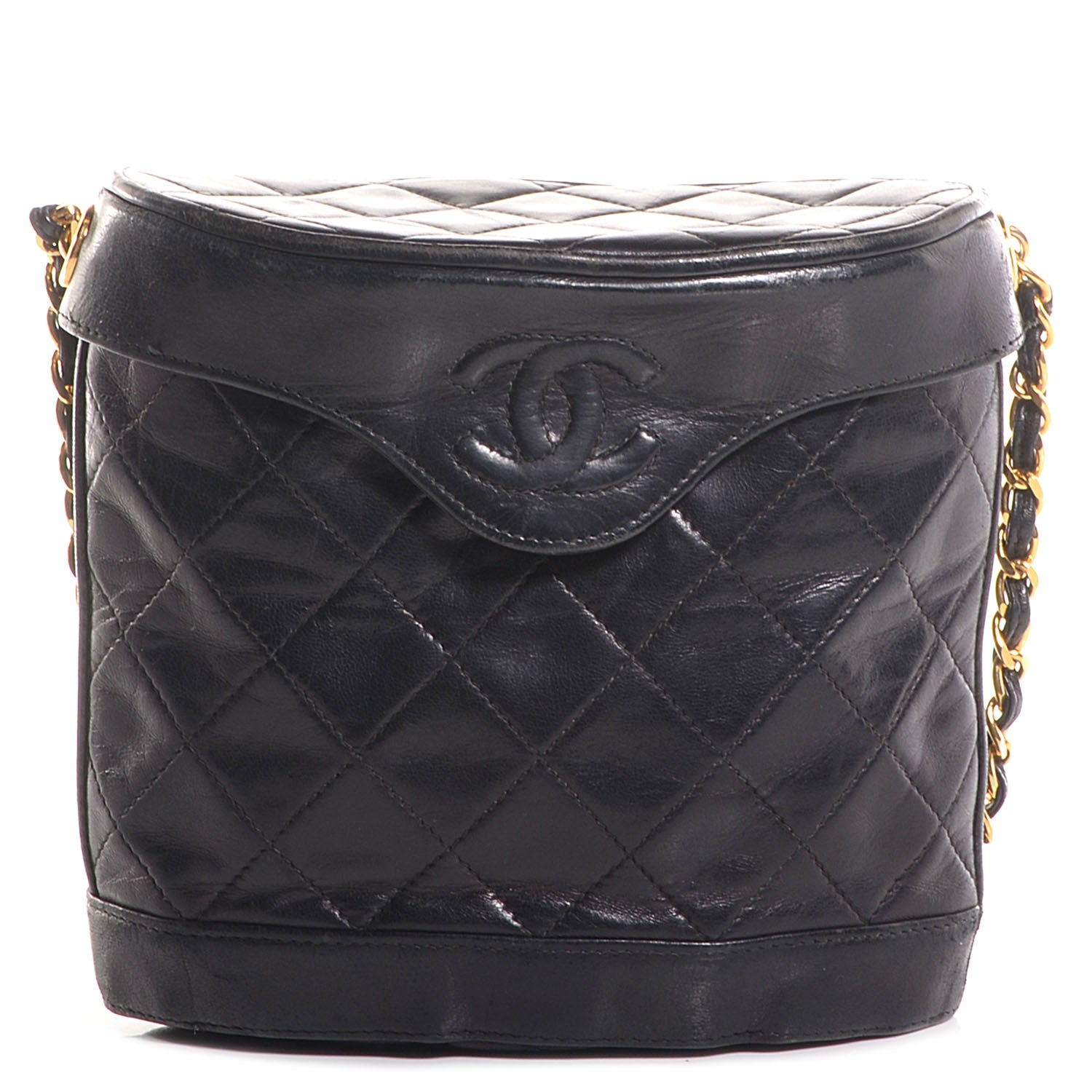 Chanel Lambskin Quilted Shoulder Bag Black 1 of 8