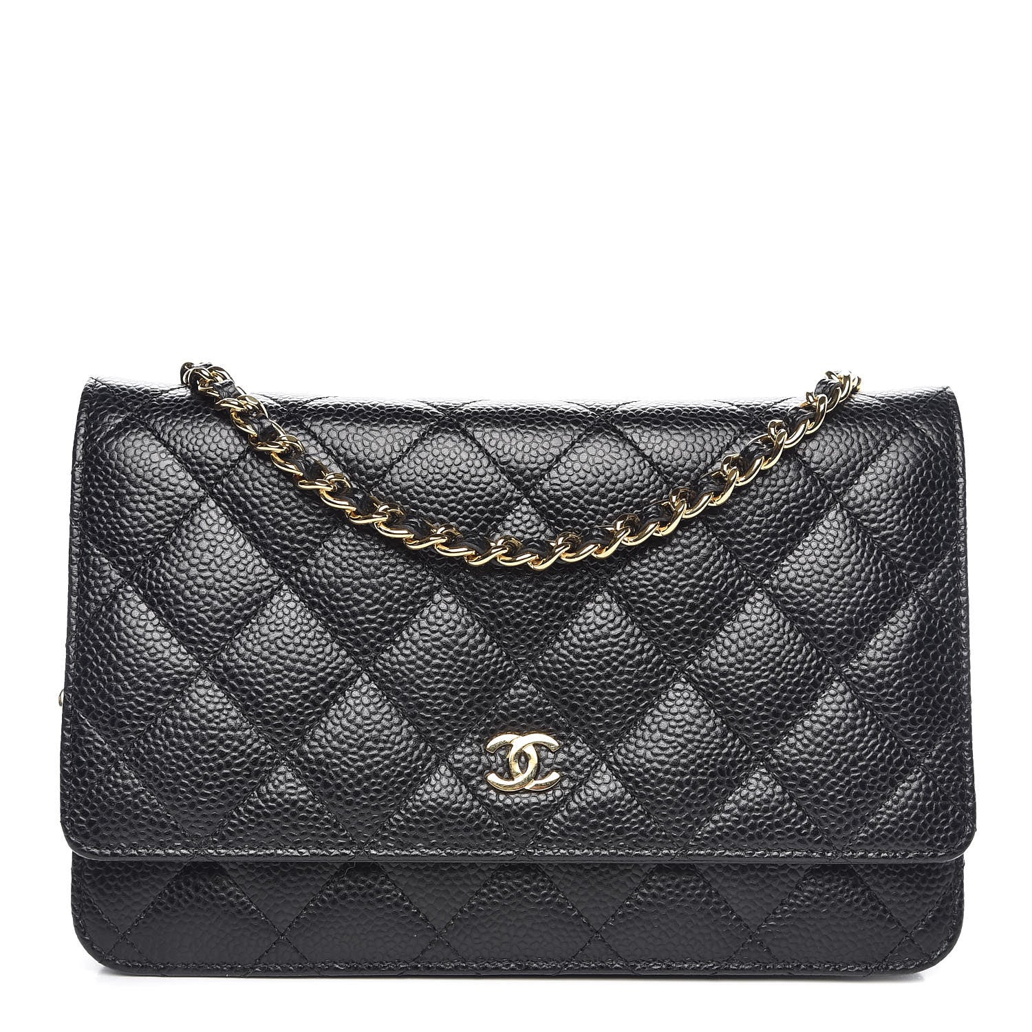 Chanel Caviar Quilted Wallet On Chain WOC Black 1 of 11