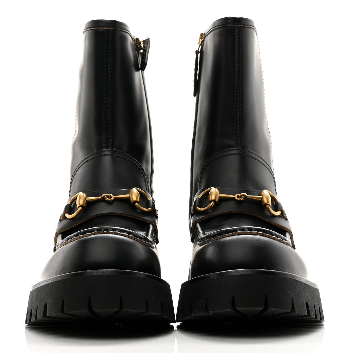 Cordovan Lux Womens Harald Horsebit 25mm Platform Boots 37.5 Black