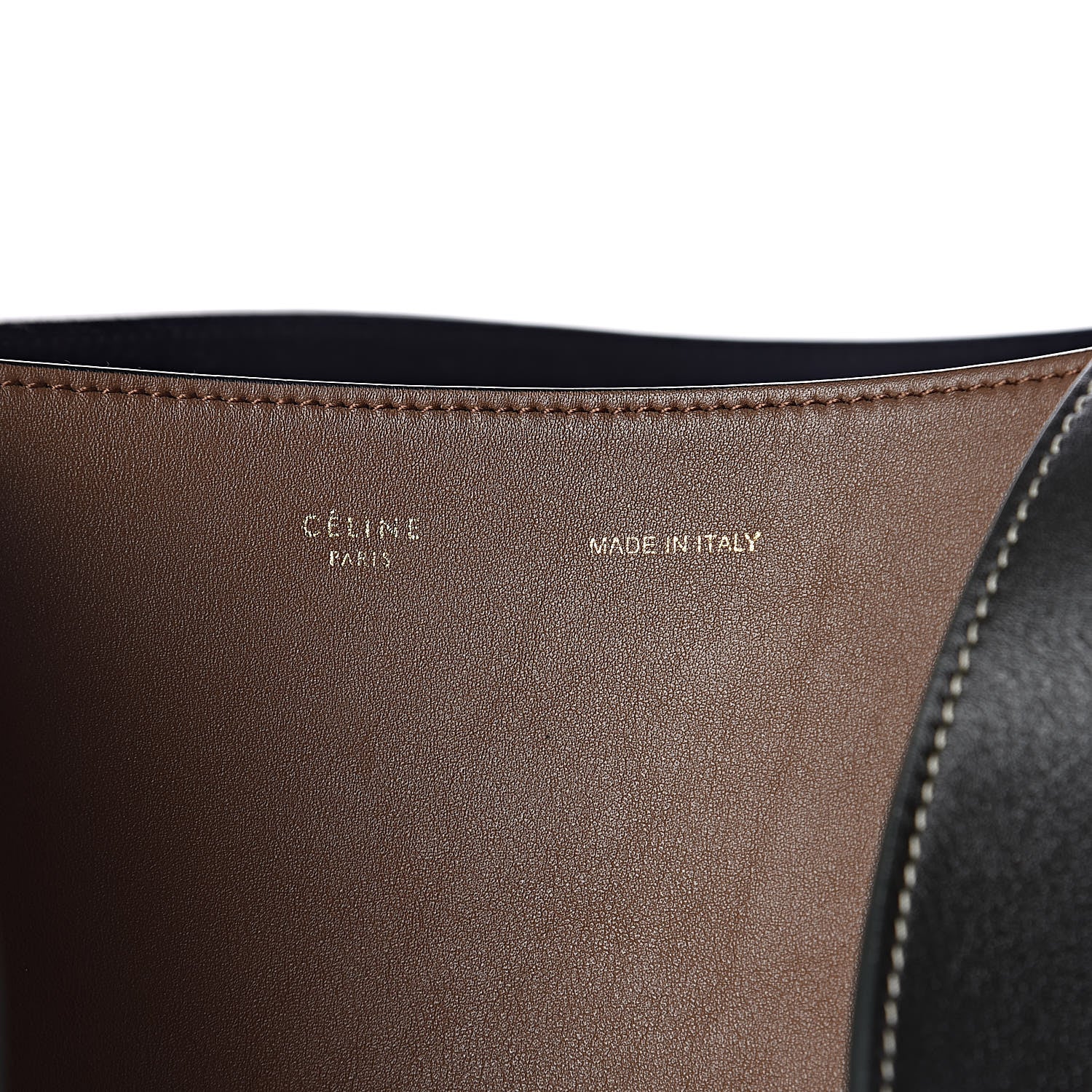 Celine Shiny Smooth Calfskin Small Twisted Cabas Camel Tan 7 of 12