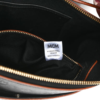 MCM Calfskin Monogram Klara Crossbody Pouch Black 7 of 12