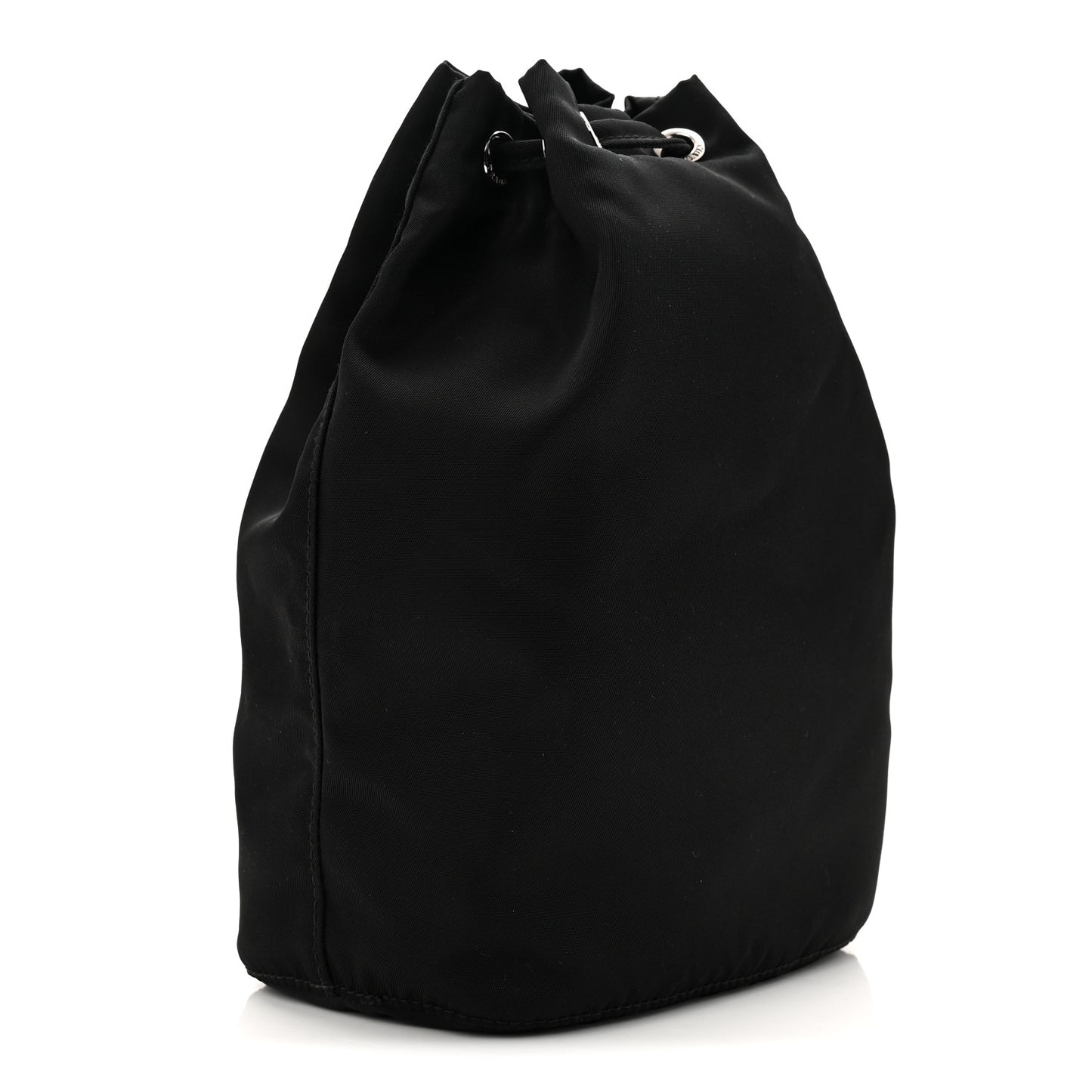 Nylon Vela Drawstring Pouch Black