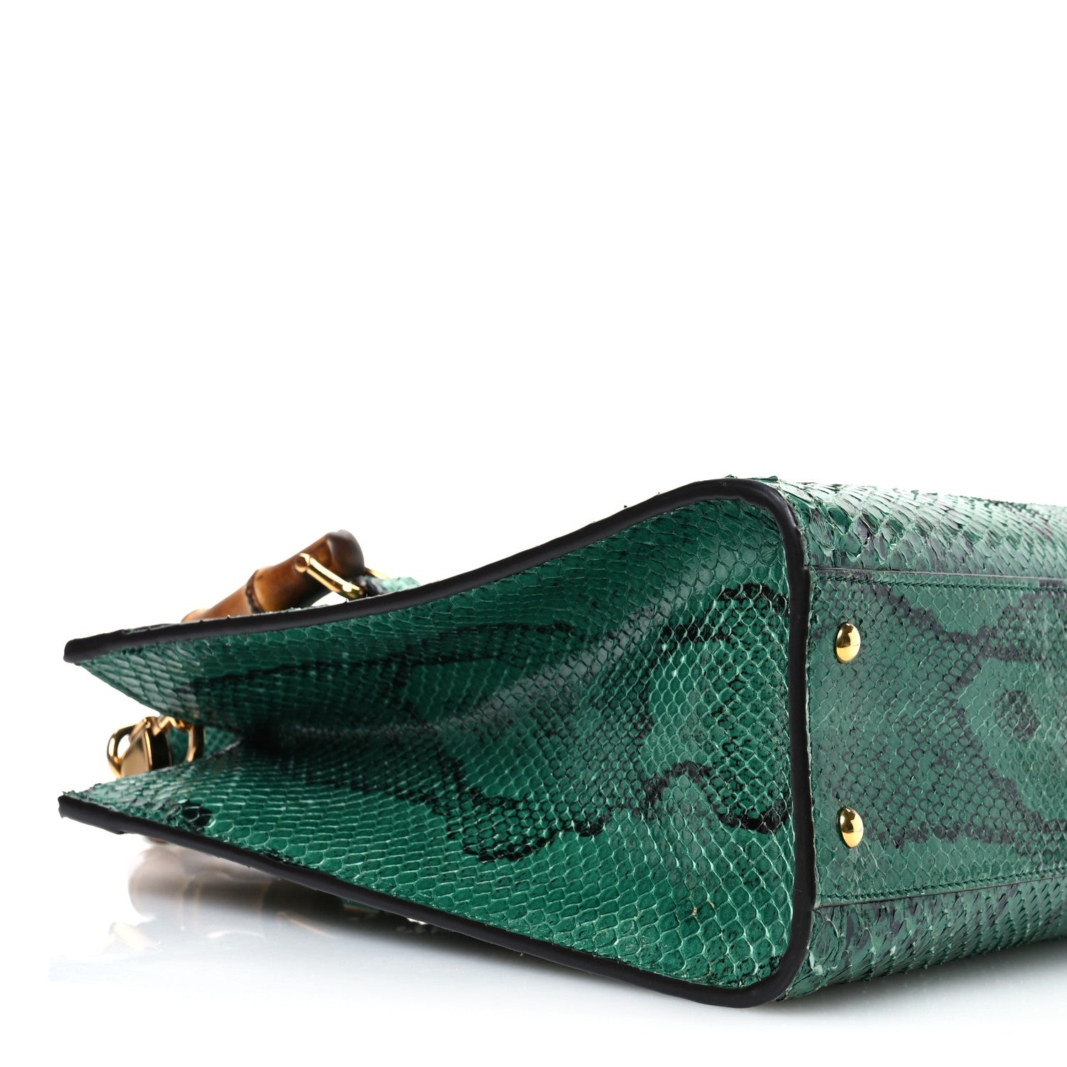Gucci Snakeskin Small Diana Tote Bag Green 9 of 11