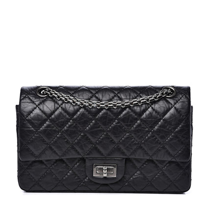 Chanel Aged Calfskin Quilted 2.55 Reissue 225 Flap Black 1 of 11