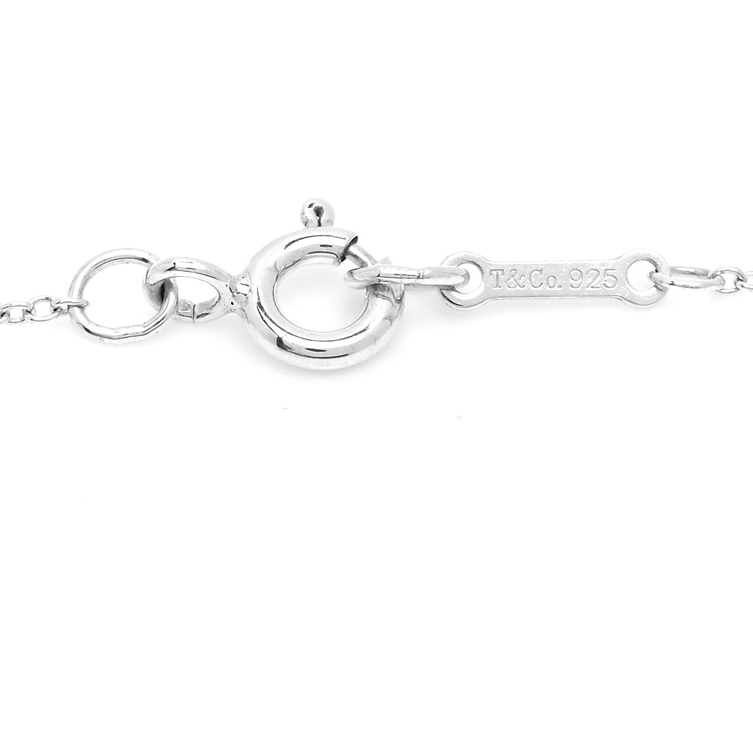 Tiffany Sterling Silver Paloma Picasso Graffiti X Pendant Necklace 5 of 6