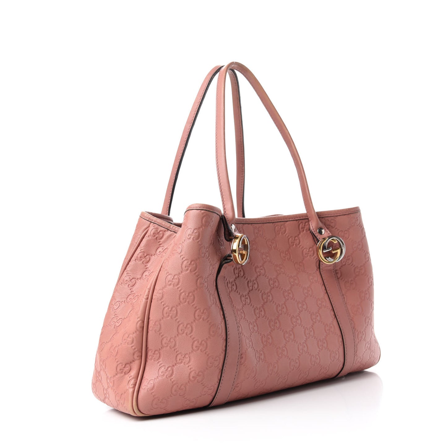 Guccissima Medium GG Twins Tote Pink