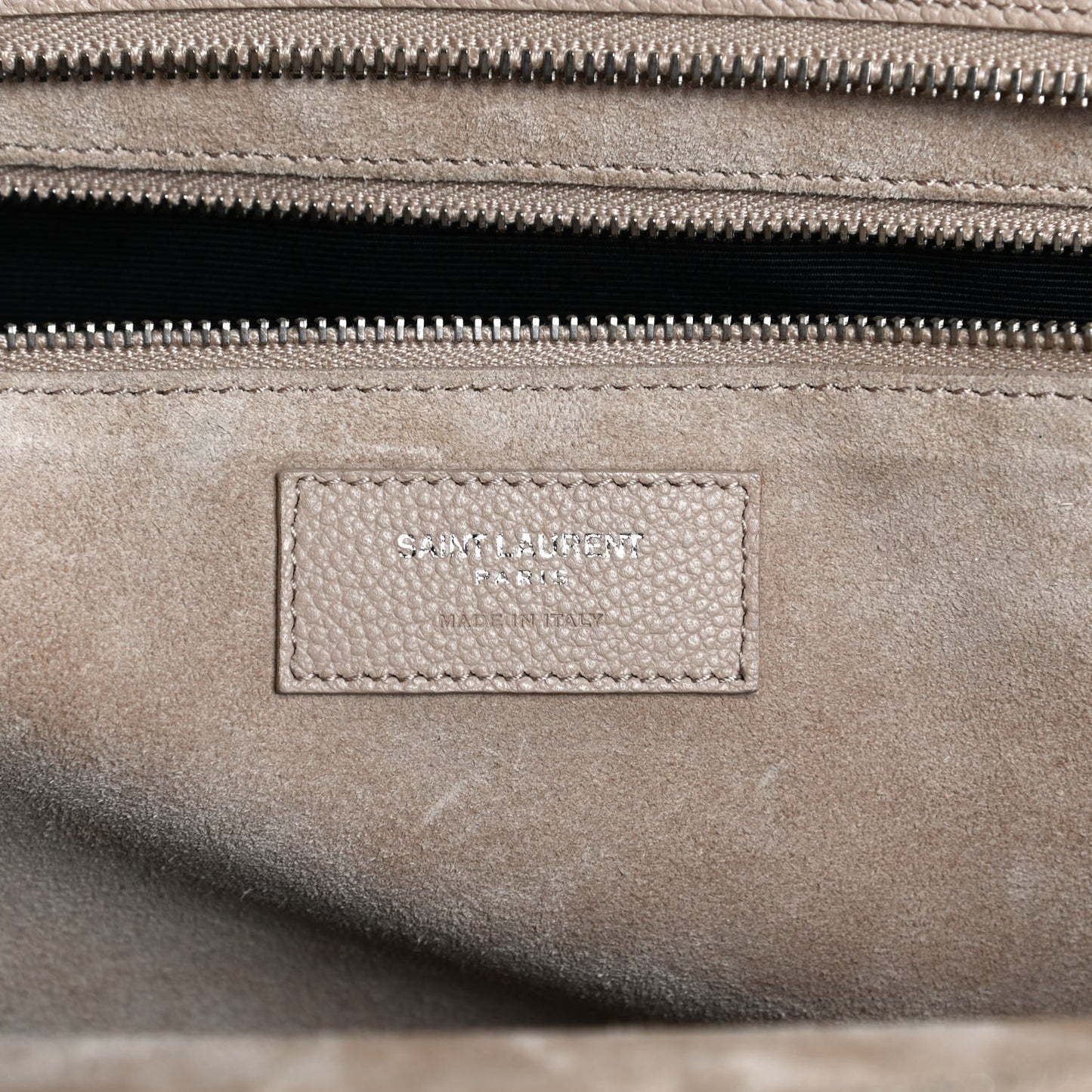 Calfskin Medium Rive Gauche Cabas Dark Beige