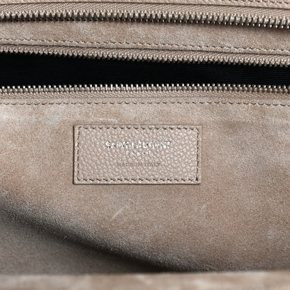 Saint Laurent Calfskin Medium Rive Gauche Cabas Dark Beige 6 of 12