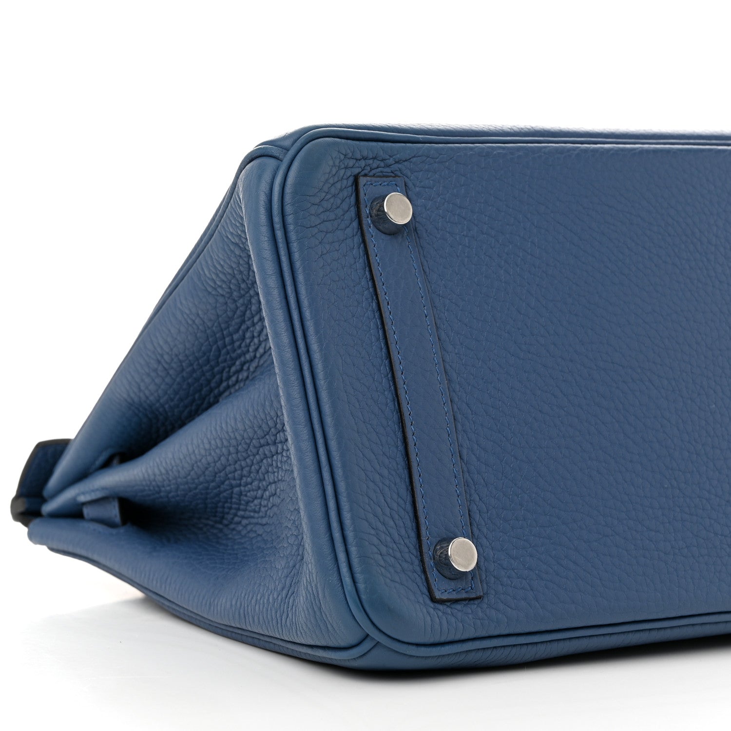 Hermes Taurillon Clemence Birkin 30 Bleu Agate 9 of 10