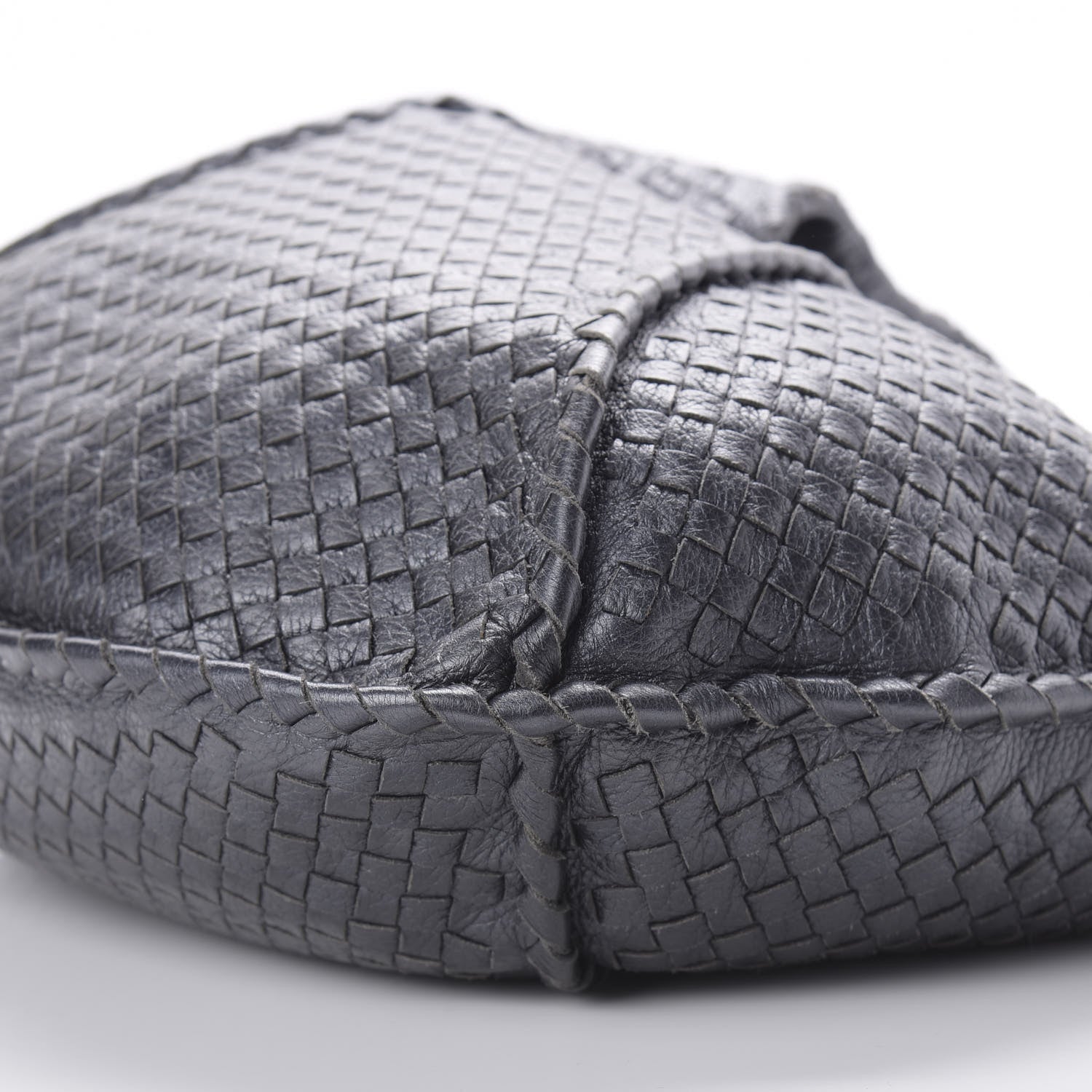 Bottega Veneta Cervo Intrecciato Large Simple Hobo Gunmetal 7 of 9