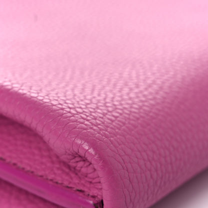 Salvatore Ferragamo Grained Calfskin Mya Flip Lock Shoulder Bag Pink 8 of 14