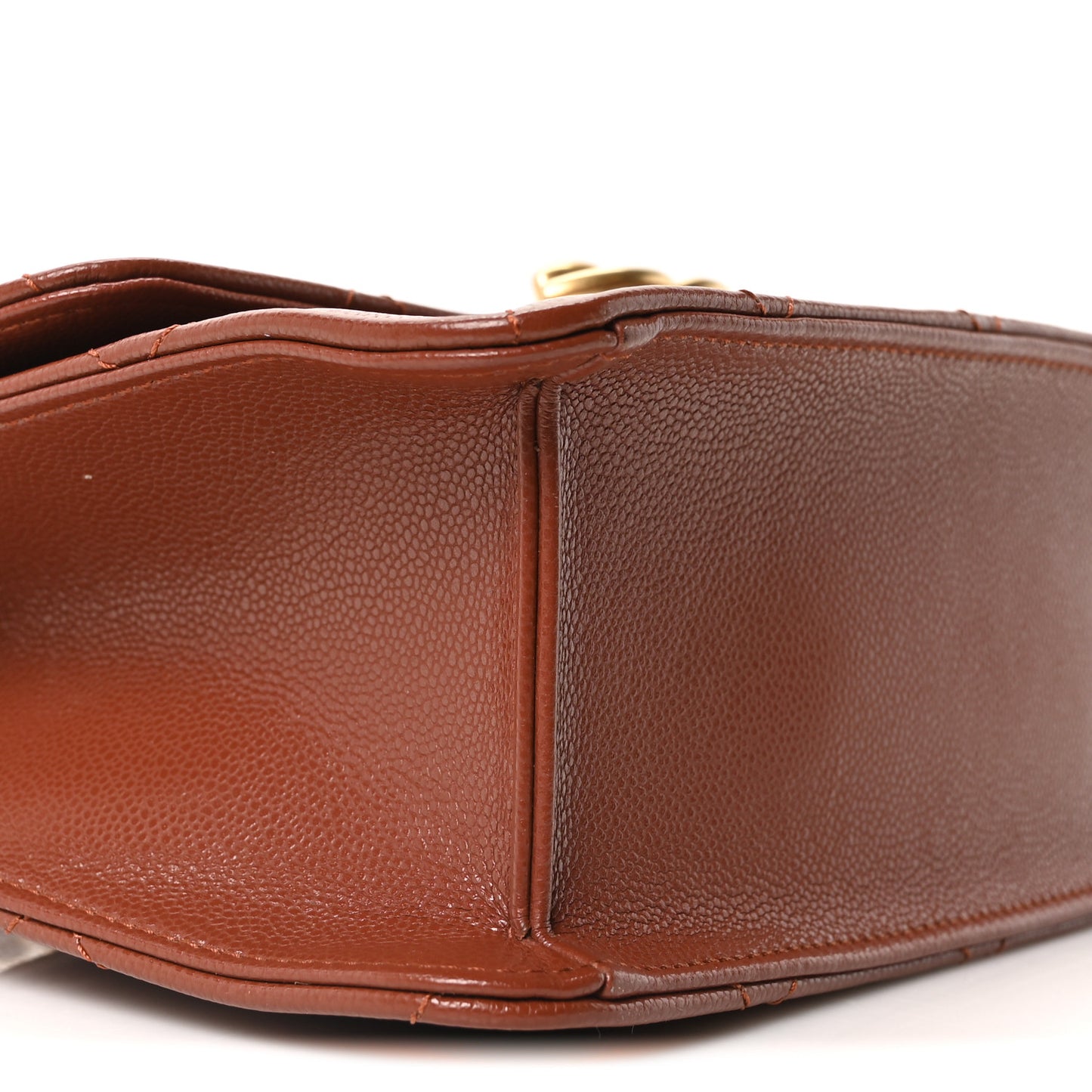 Caviar Quilted CC Mini Flap Brown