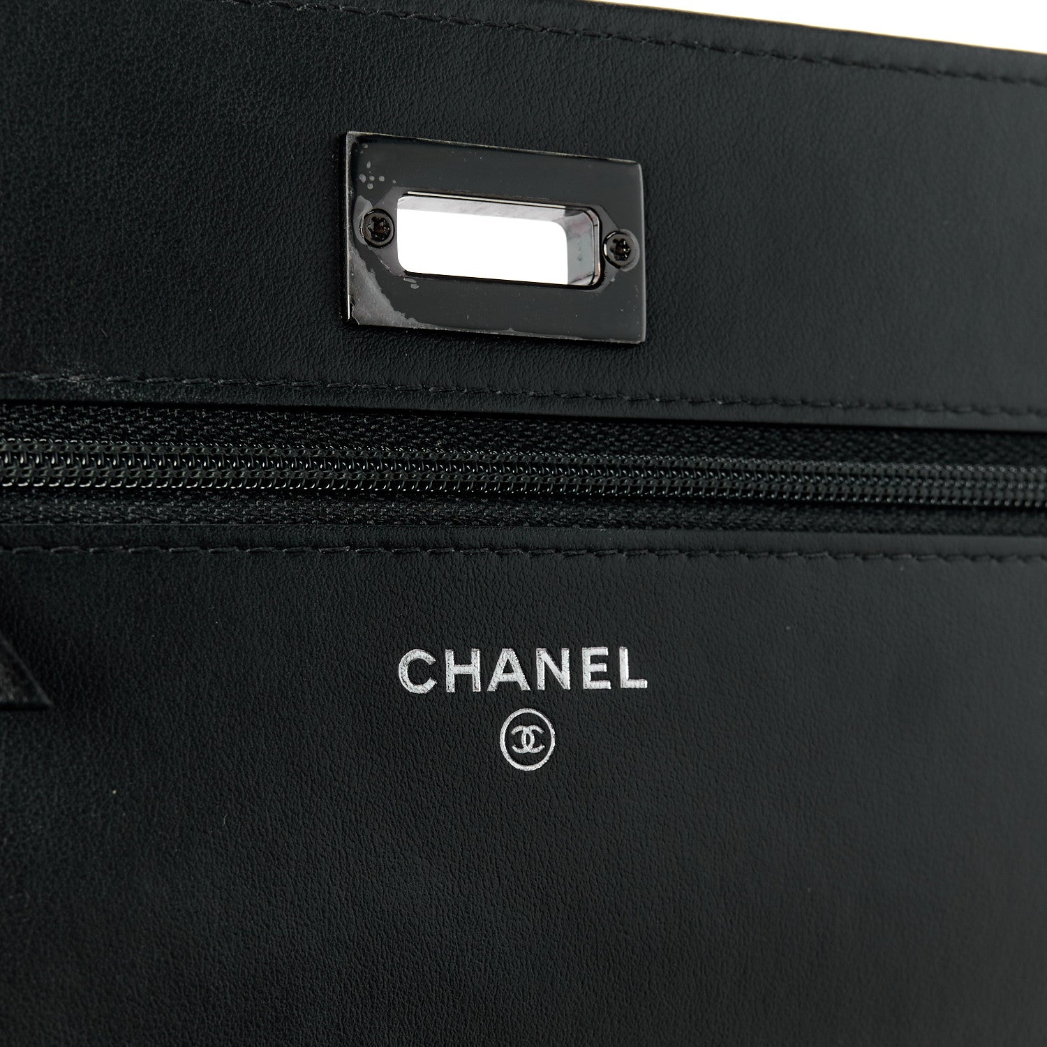 Chanel Aged Calfskin Quilted Reissue Wallet On Chain WOC So Black 6 of 13