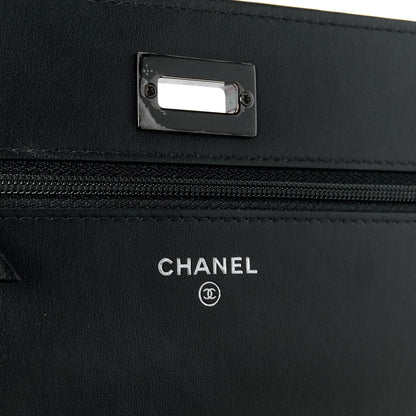 Chanel Aged Calfskin Quilted Reissue Wallet On Chain WOC So Black 6 of 13
