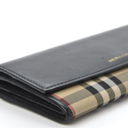 Burberry Haymarket Check Continental Wallet Brown 5 of 11