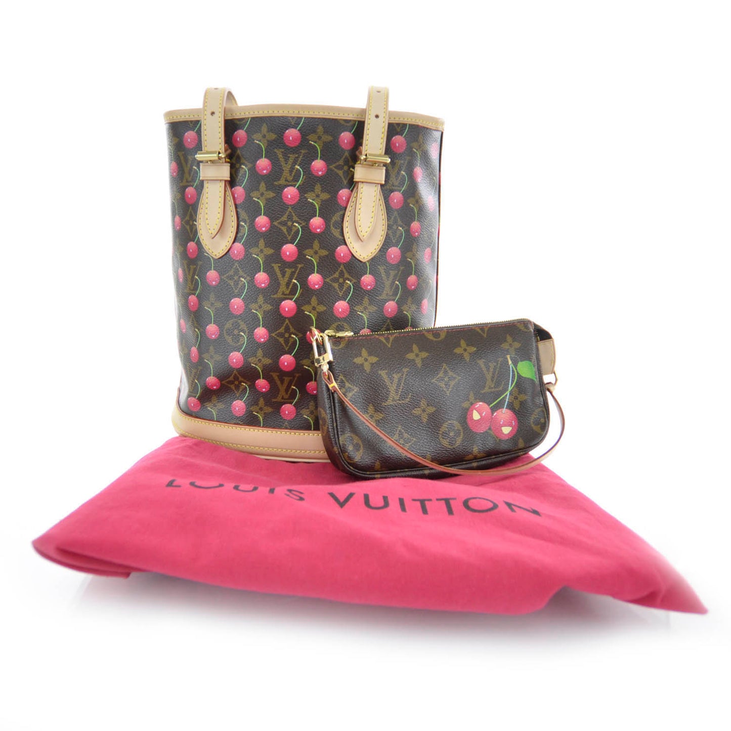 Monogram Cerises Bucket Bag