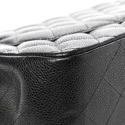 Chanel Caviar Quilted Jumbo Double Flap Black 8 of 18