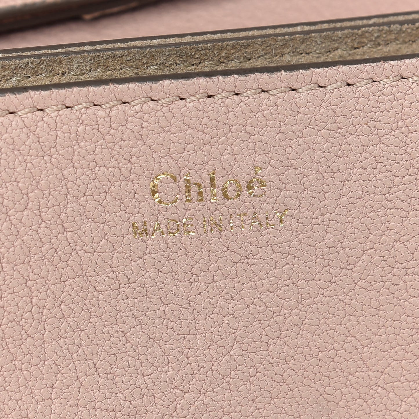 Grained Lambskin Mini Drew Shoulder Bag Cement Pink