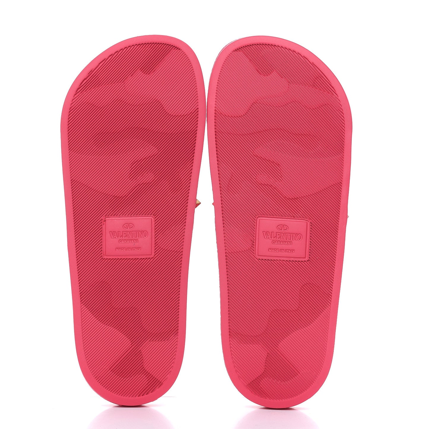 Rubber Rockstud Slide Sandals 39 Shadow Pink