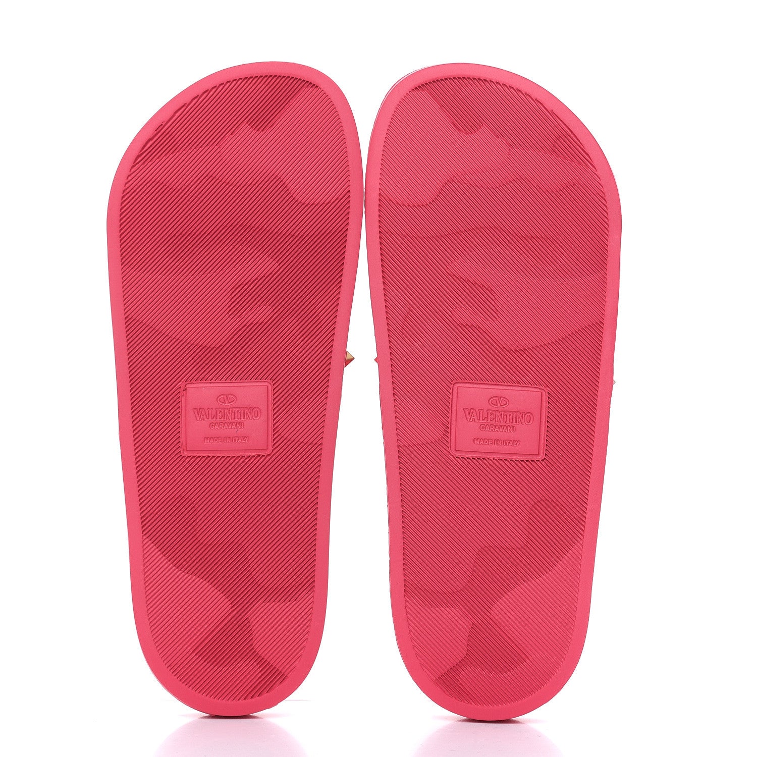 Valentino Garavani Rubber Rockstud Slide Sandals 39 Shadow Pink 5 of 8