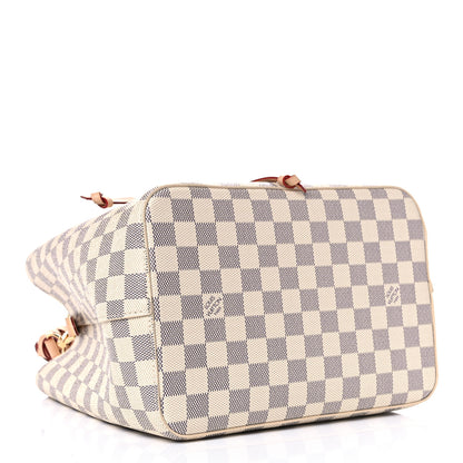 Louis Vuitton Damier Azur Braided Neonoe MM Peach Cream 4 of 11