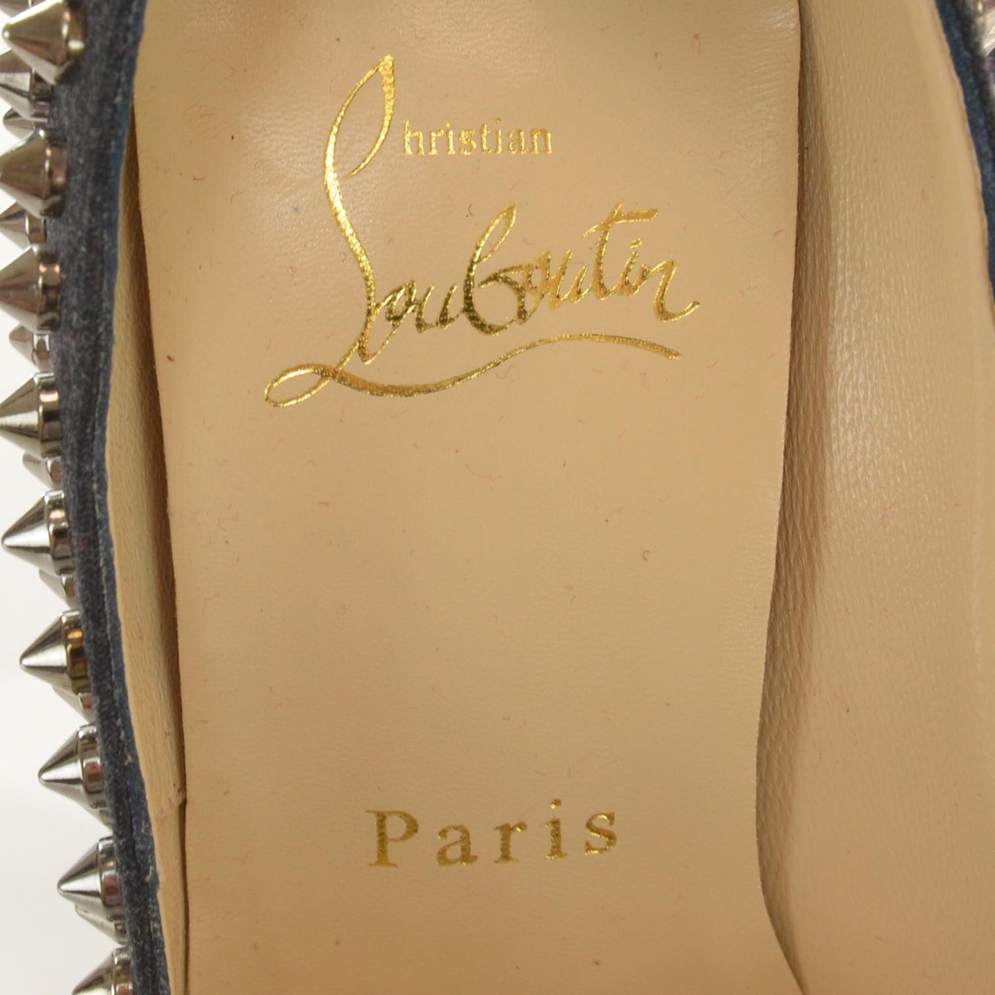 Fabric Lady Peep Spikes 150 Pumps 36