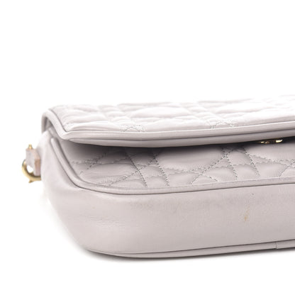 Christian Dior Lambskin Cannage Lady Dior Pochette Grey 7 of 9