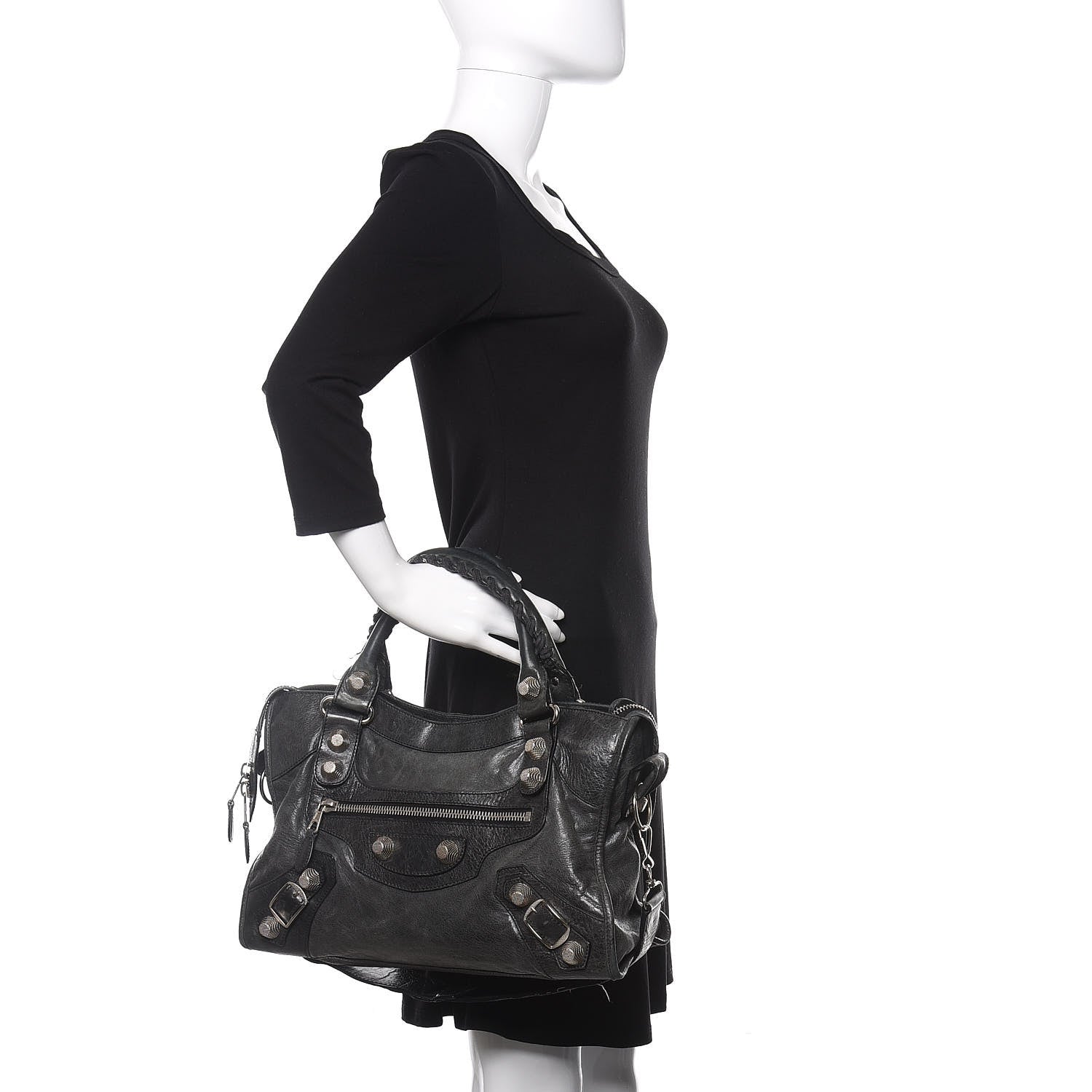 Balenciaga Agneau Giant 21 Silver Hardware City Black 2 of 12