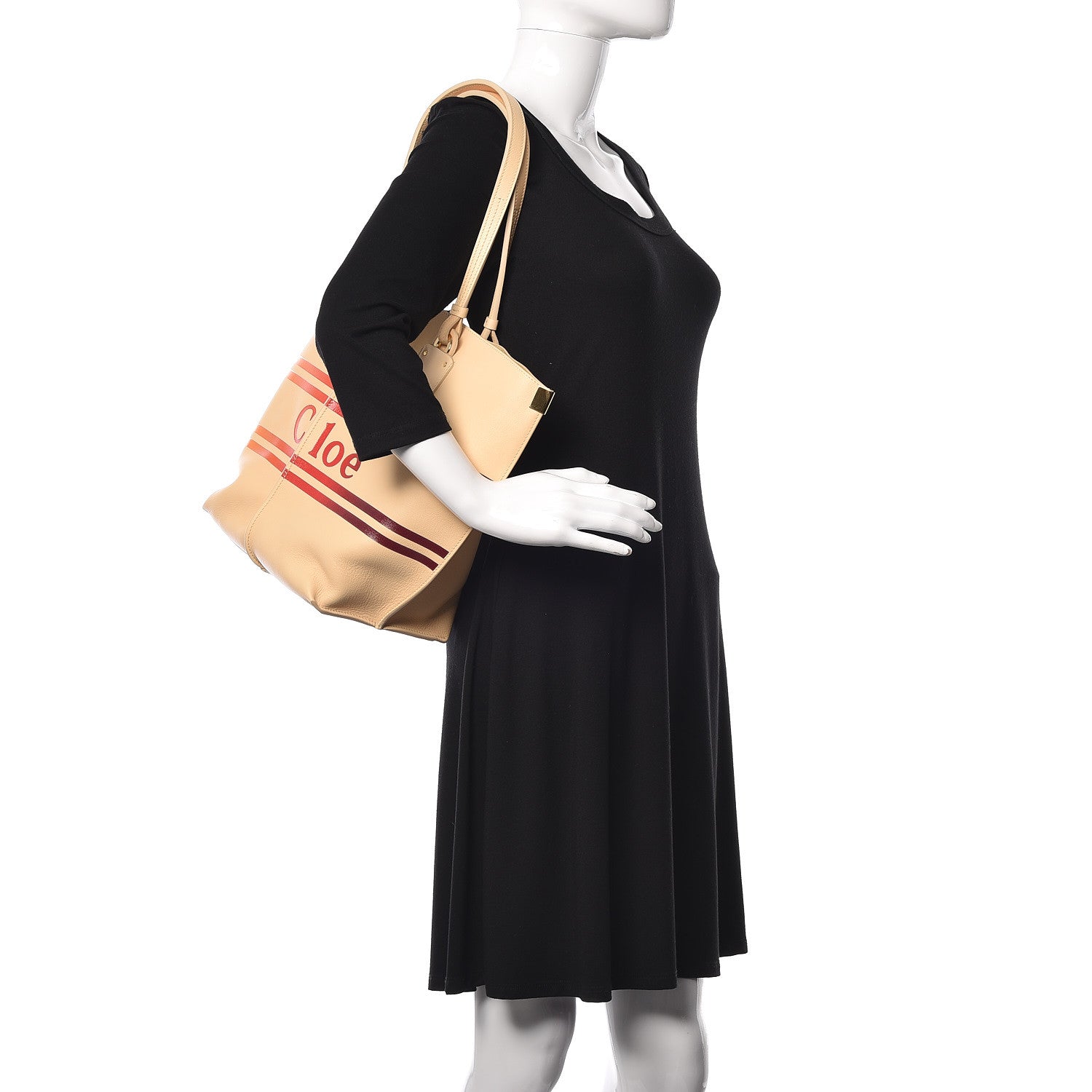 Chloe Smooth Calfskin Medium Vick Tote Blondie Beige 2 of 12