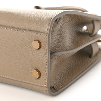 Saint Laurent Grained Calfskin Nano Supple Sac De Jour Dark Beige 8 of 8