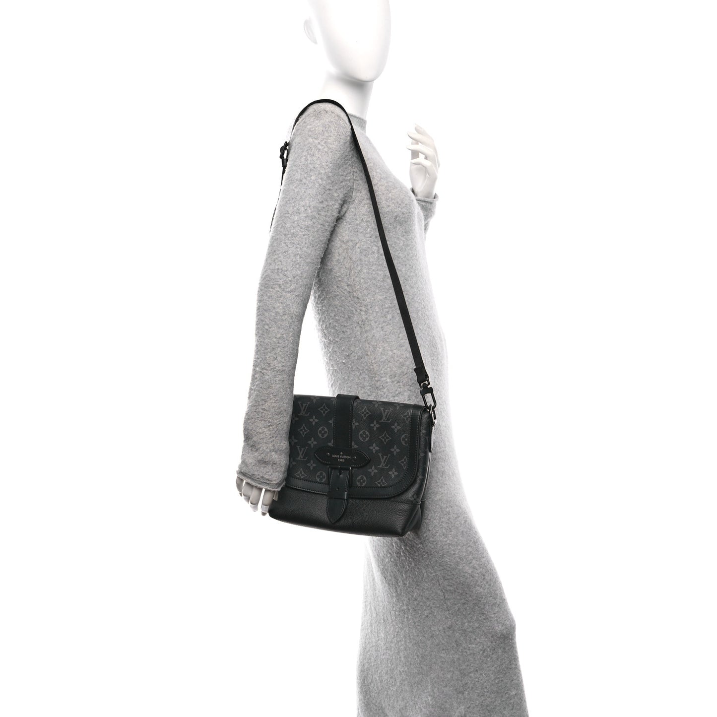 Monogram Eclipse Saumur Messenger NV Black