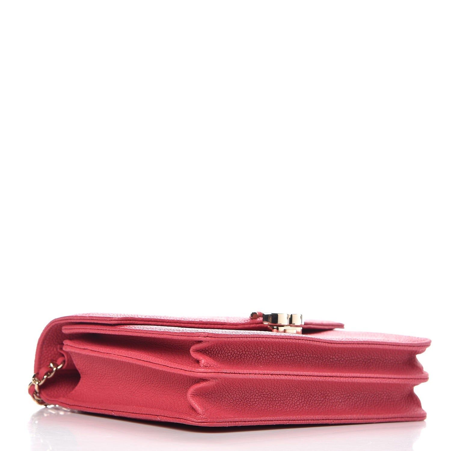 Chanel Grained Calfskin Quilted Cuba Square Wallet On Chain WOC Pink 4 of 8