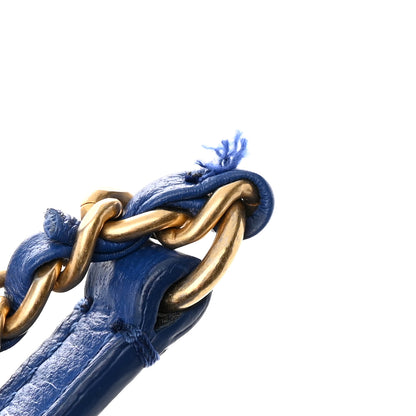 Chanel Calfskin Stitched Egyptian Amulet Drawstring Bag Blue 12 of 12