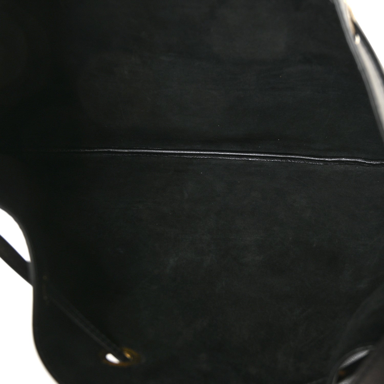 Saint Laurent Smooth Calfskin Paris VII Large Flat Hobo Black 5 of 8