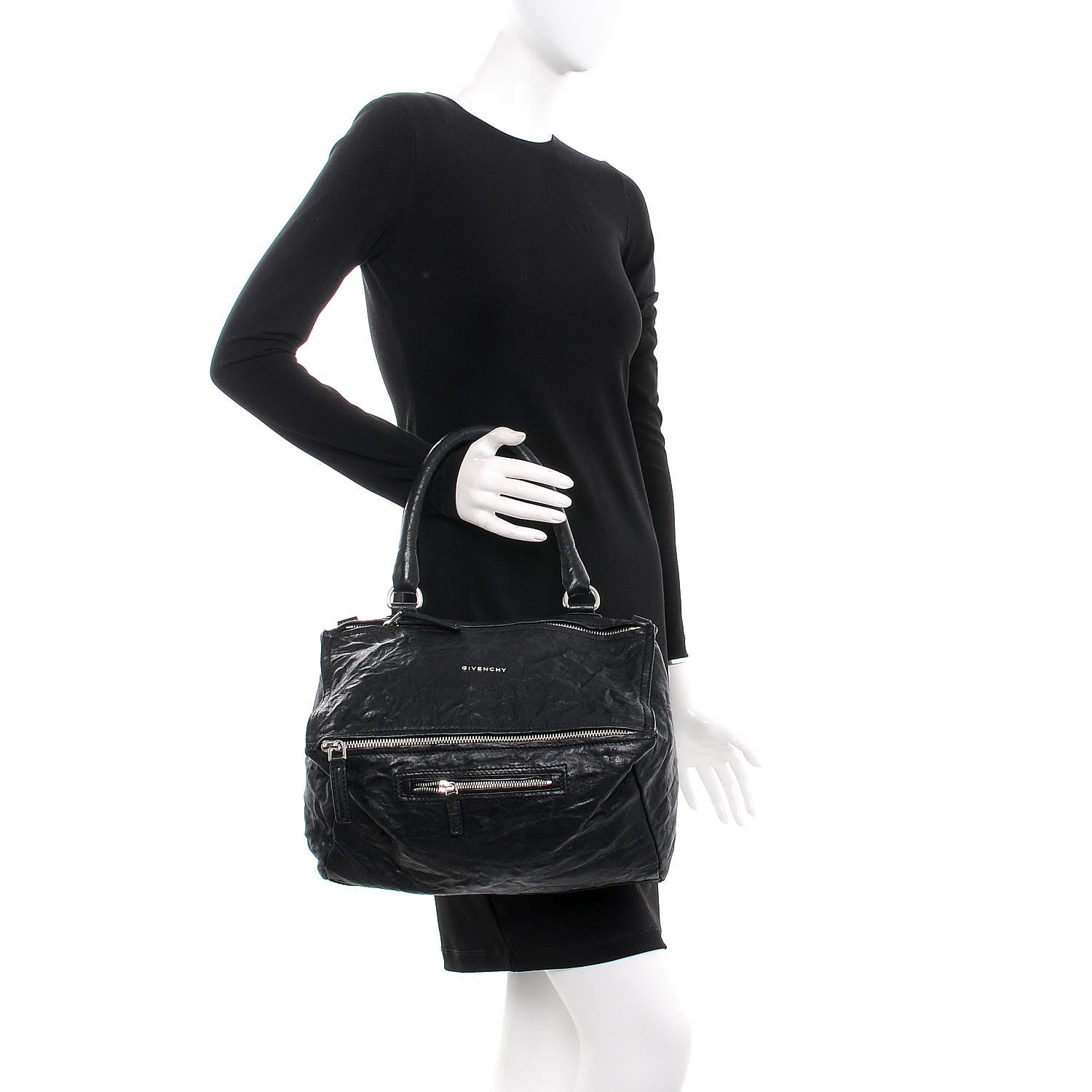 Givenchy Tumbled Sheepskin Medium Pandora Black 3 of 12