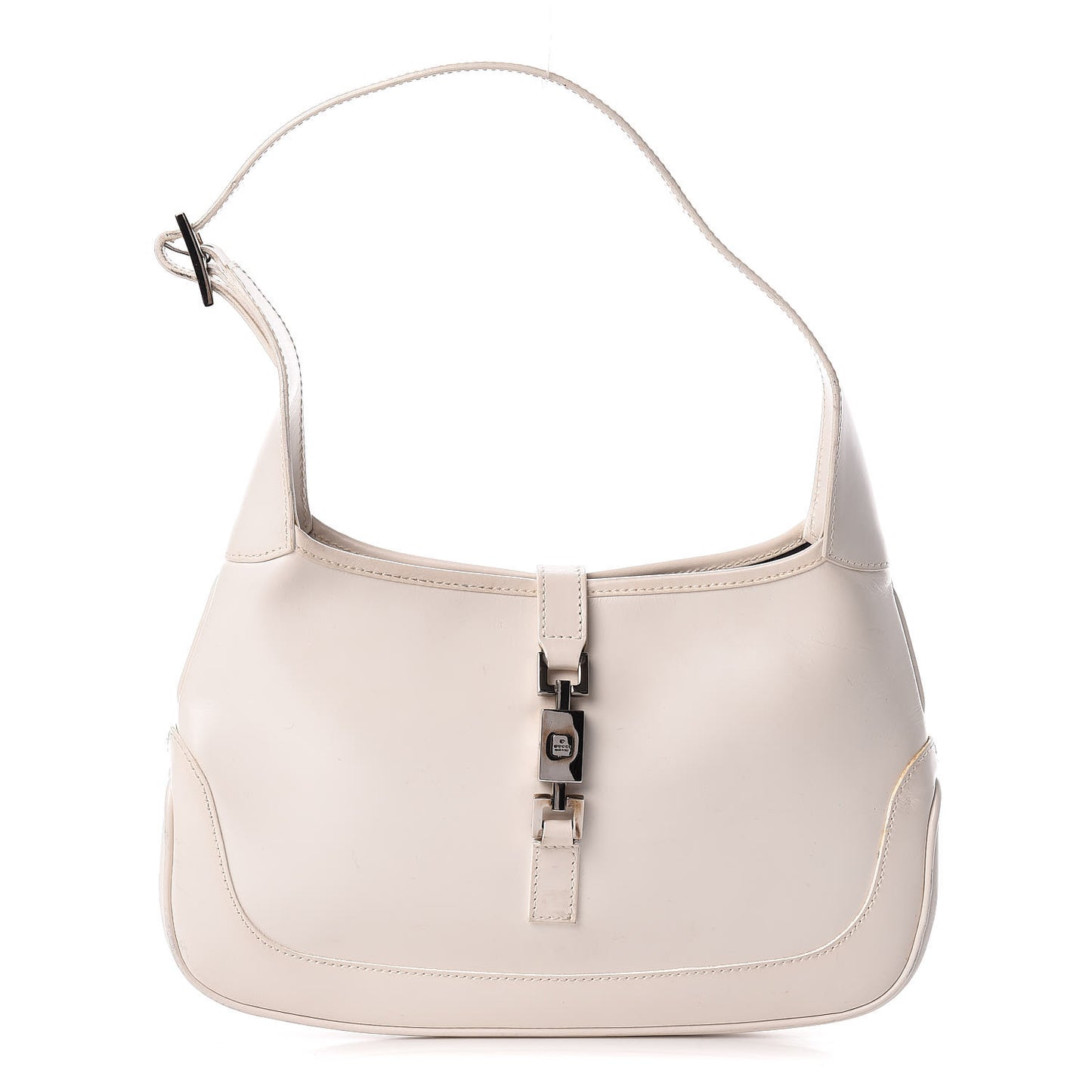 Calfskin Small Jackie O Hobo White