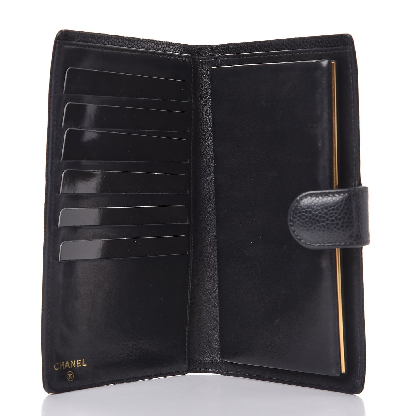 Caviar Timeless CC French Wallet Black