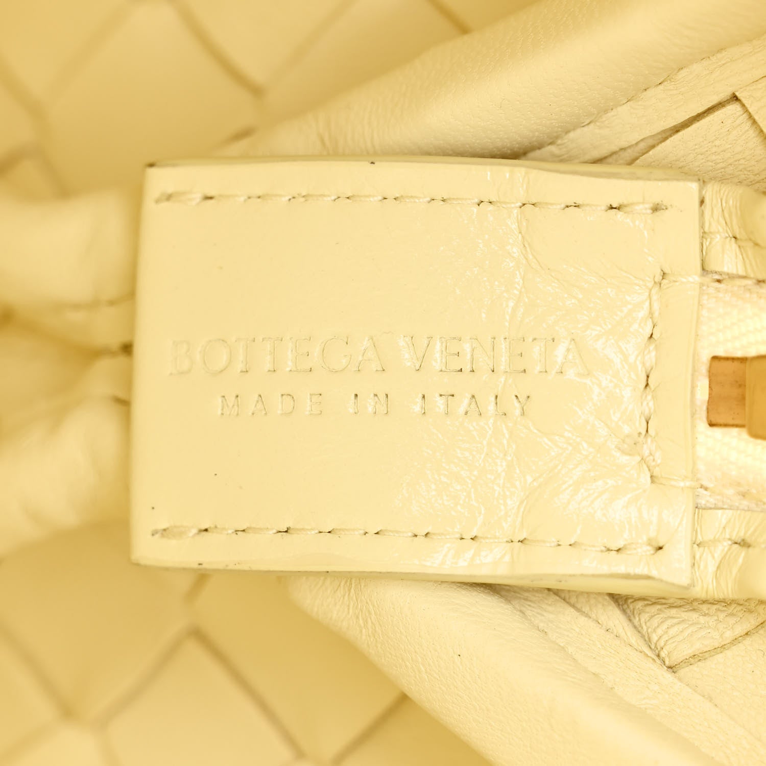 Bottega Veneta Nappa Intrecciato Metallic Knot Small Loop Crossbody Bag Ice Cream 6 of 9
