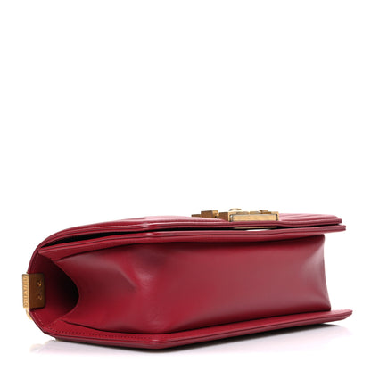 Chanel Lambskin Quilted Small Boy Flap Dark Red 4 of 10