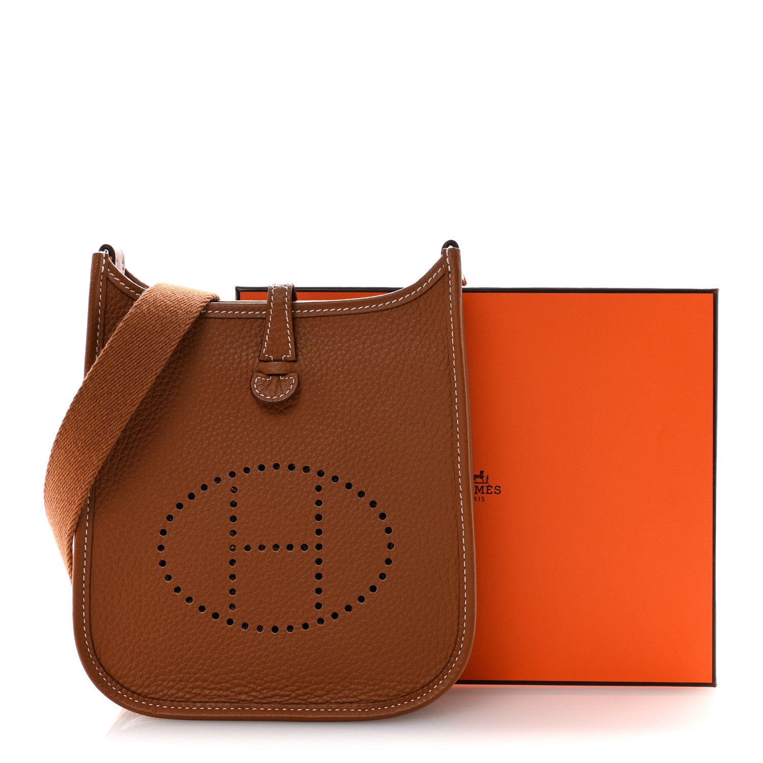 Hermes Taurillon Clemence Evelyne TPM Gold 11 of 11