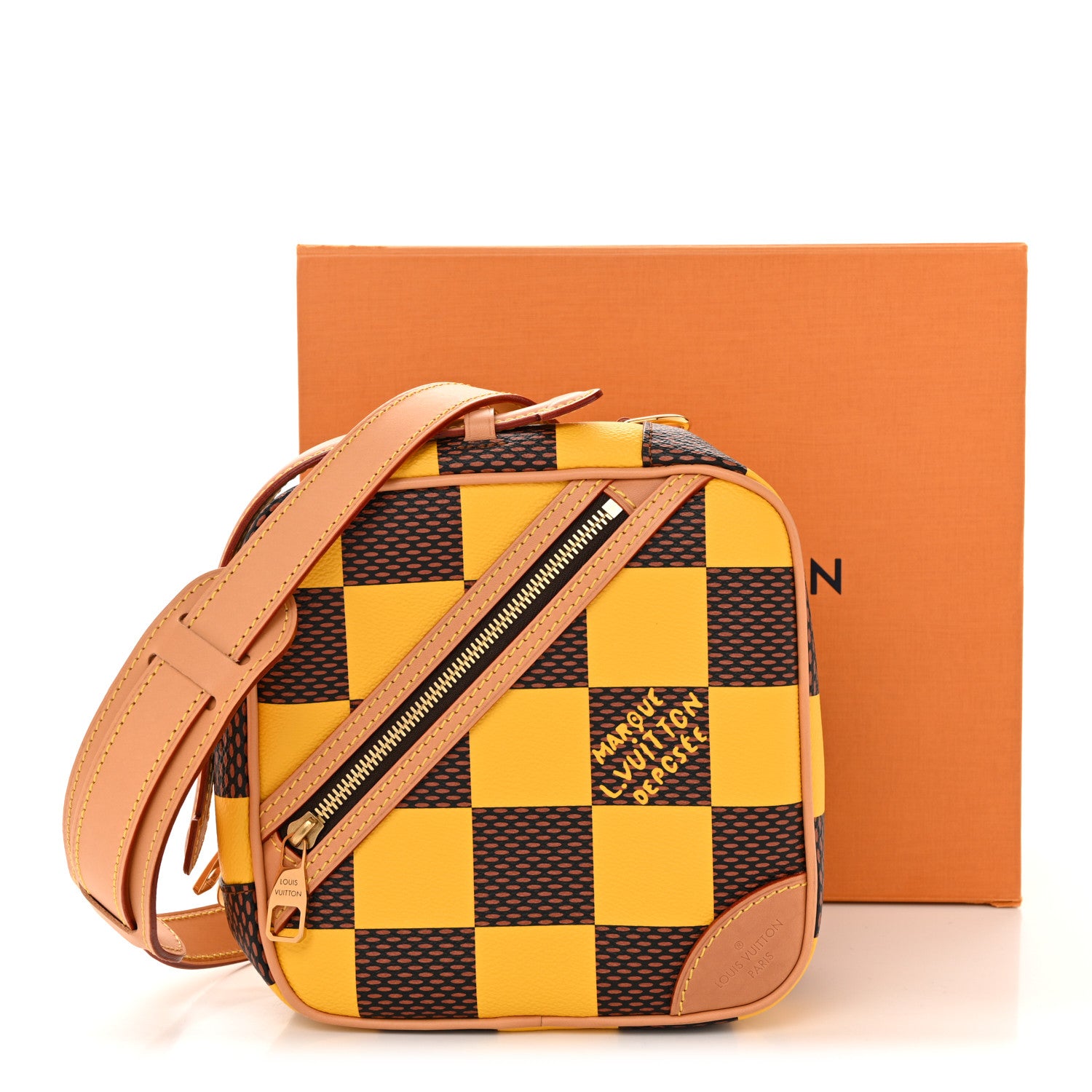 Louis Vuitton Damier Pop Chess Messenger Jaune Mat 15 of 15