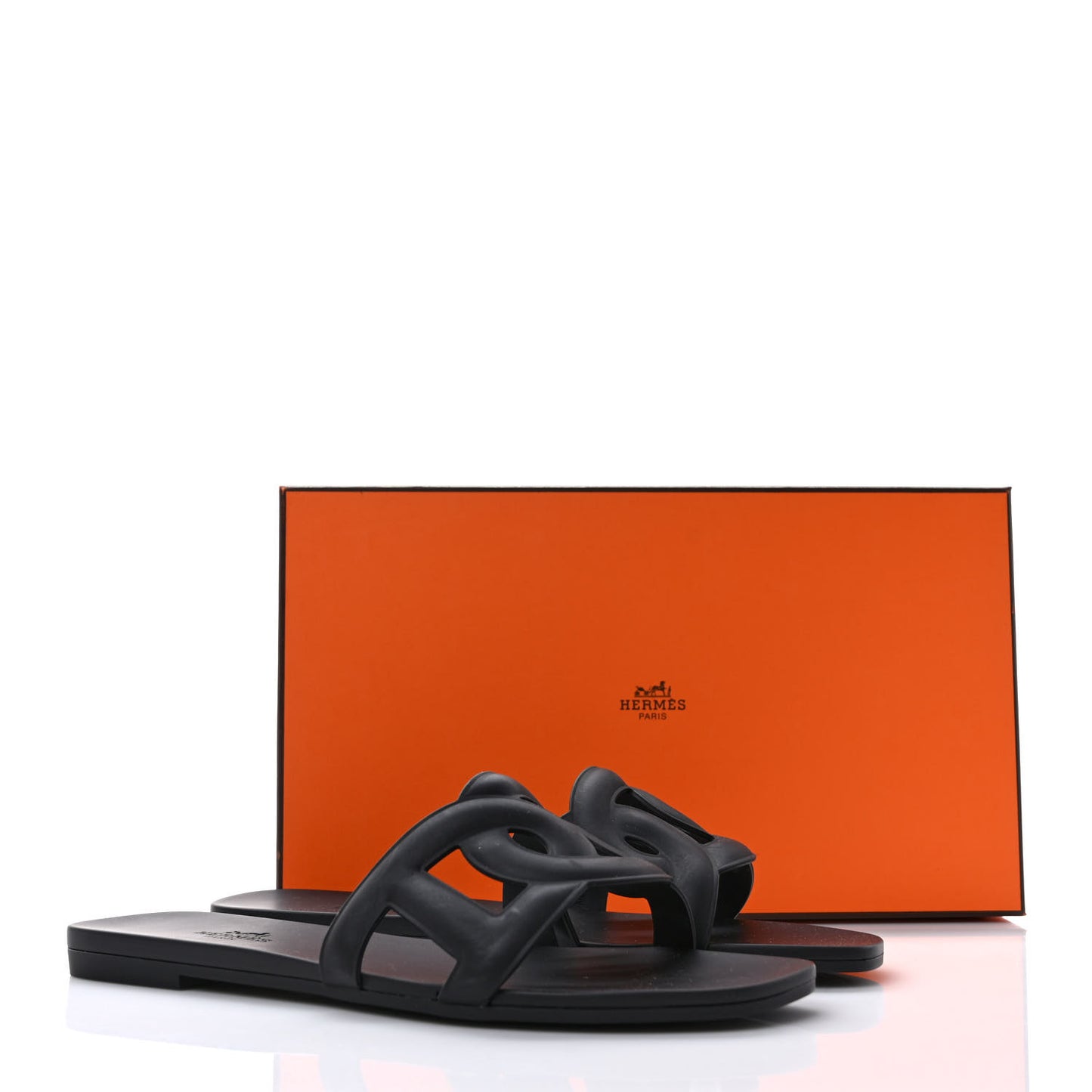 Rubber Aloha Sandals 36 Black