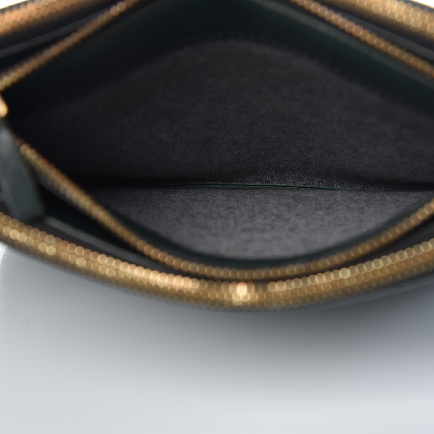 Celine Lambskin Small Trio Crossbody Bag Dark Green 9 of 21