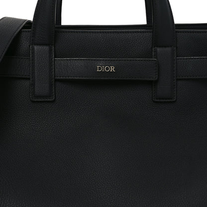 Christian Dior Icons Calfskin Medium Normandie Tote Black 8 of 10