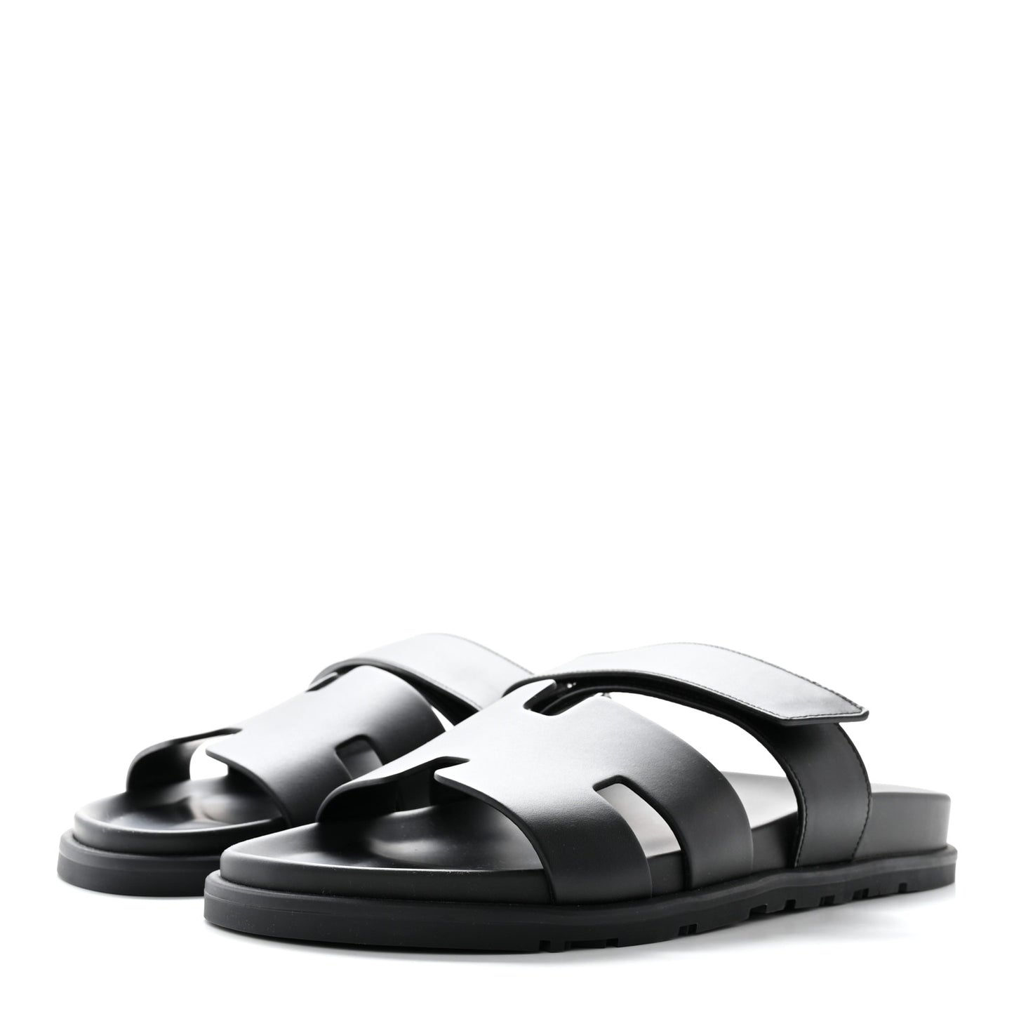 Calfskin Mens Chypre Sandals 41.5 Black