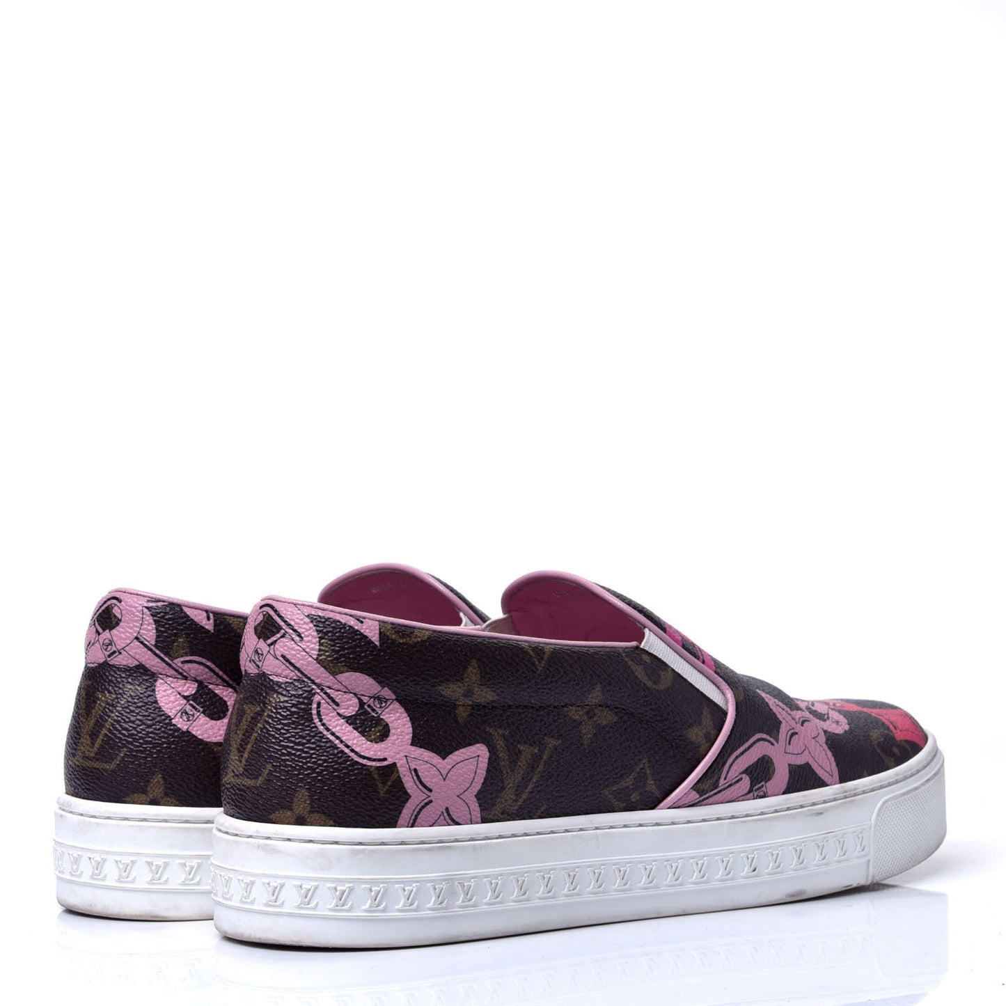 Monogram Bay Slip On Harbor Sneakers 39.5 Rose Ballerine Poppy
