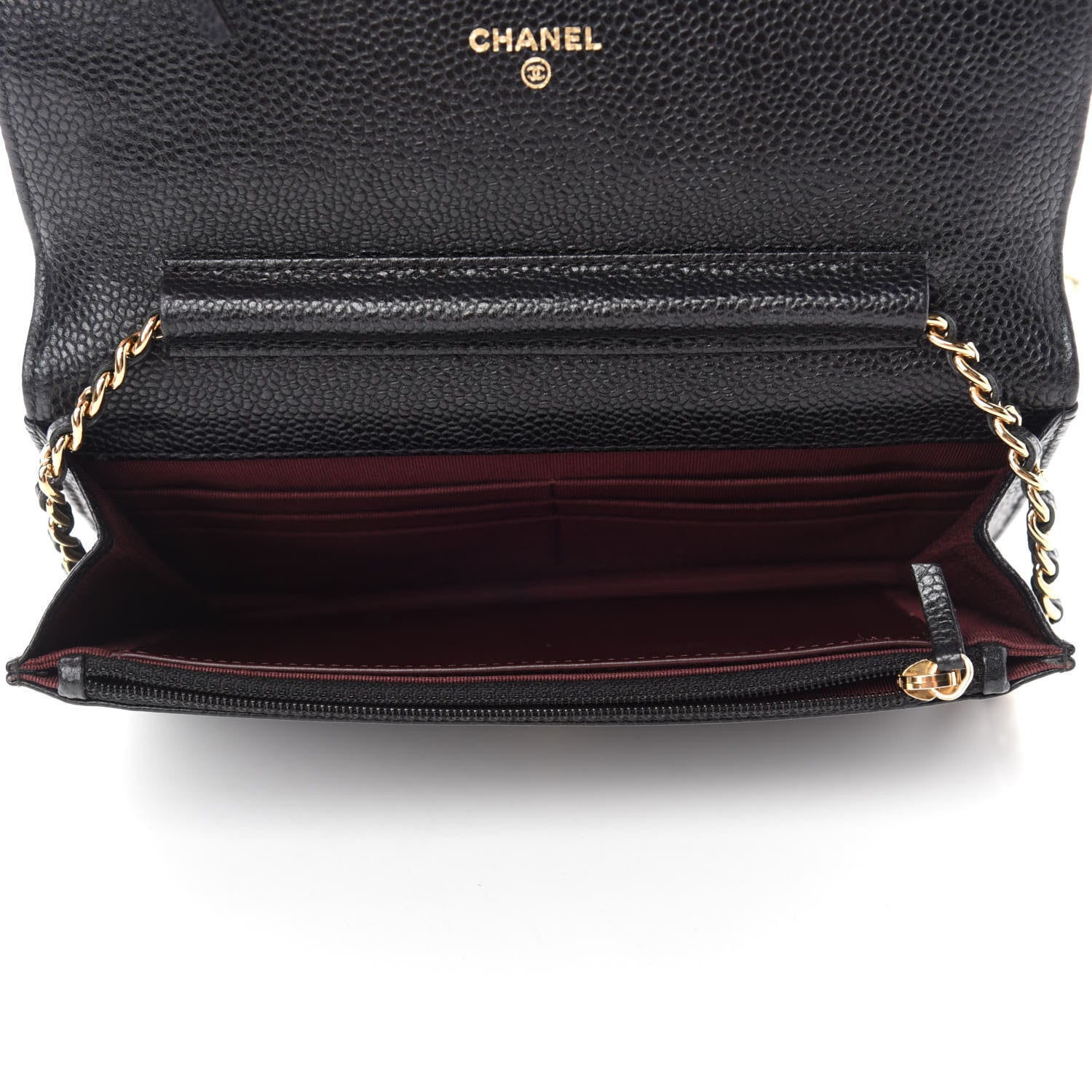 Chanel Caviar Quilted Wallet On Chain WOC Black 5 of 11