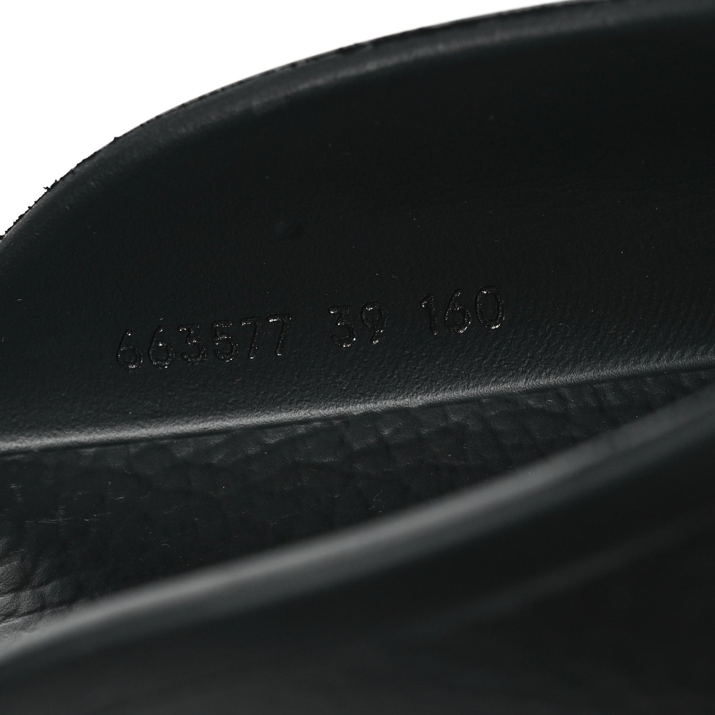 Rubber GG Monogram Perforated Elea Platform 55mm Lug Sole Sandals 39 Black