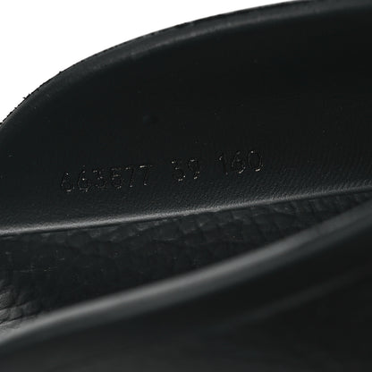 Gucci Rubber GG Monogram Perforated Elea Platform 55mm Lug Sole Sandals 39 Black 8 of 9