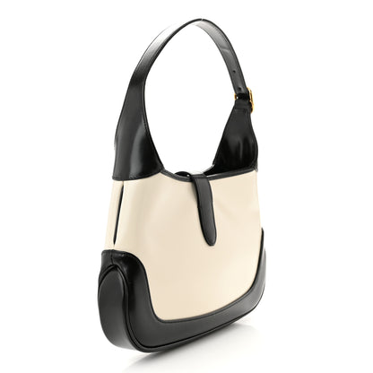 Gucci Boarded Dyana Lux Calfskin Bi-Color Small Jackie 1961 Hobo Mystic White Black 3 of 10